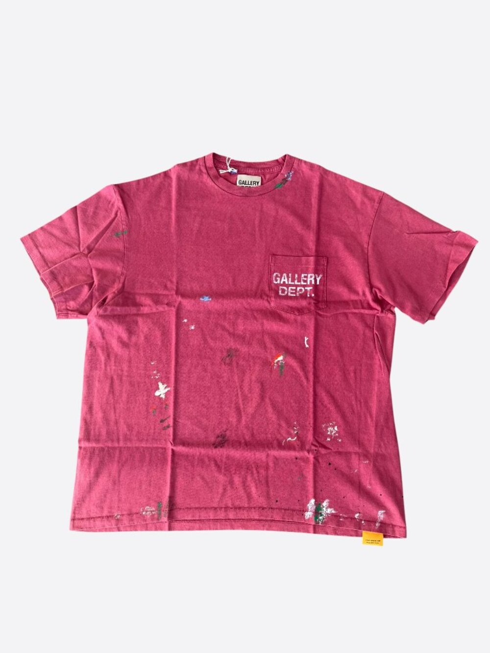 Gallery Dept Dusty Red Paint Splatter Logo T-Shirt